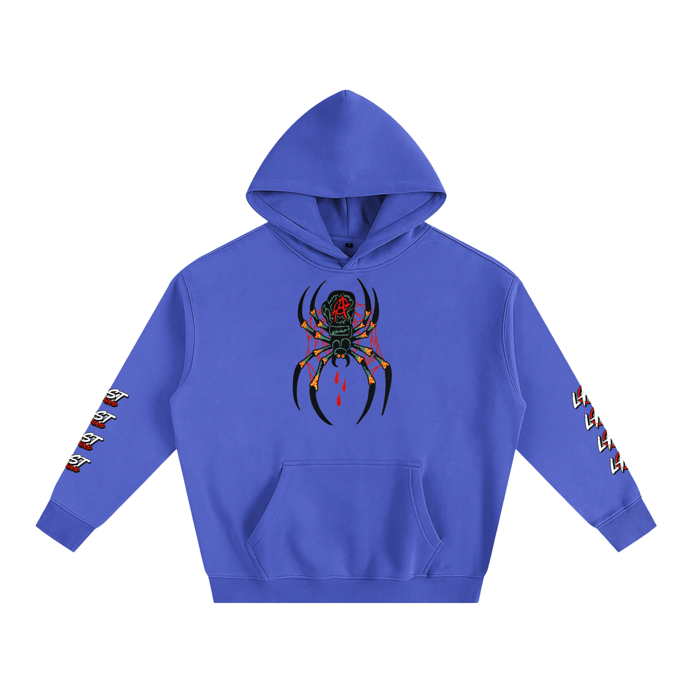 Spider Front Fleeced Hoodie